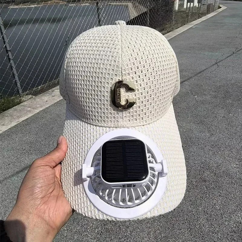 solar fan cap