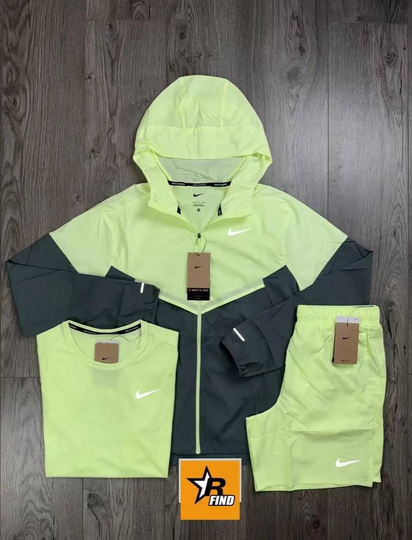 Ensemble nike Running Short-sleeved three-piece suit #NIKE_AGT #SUIT