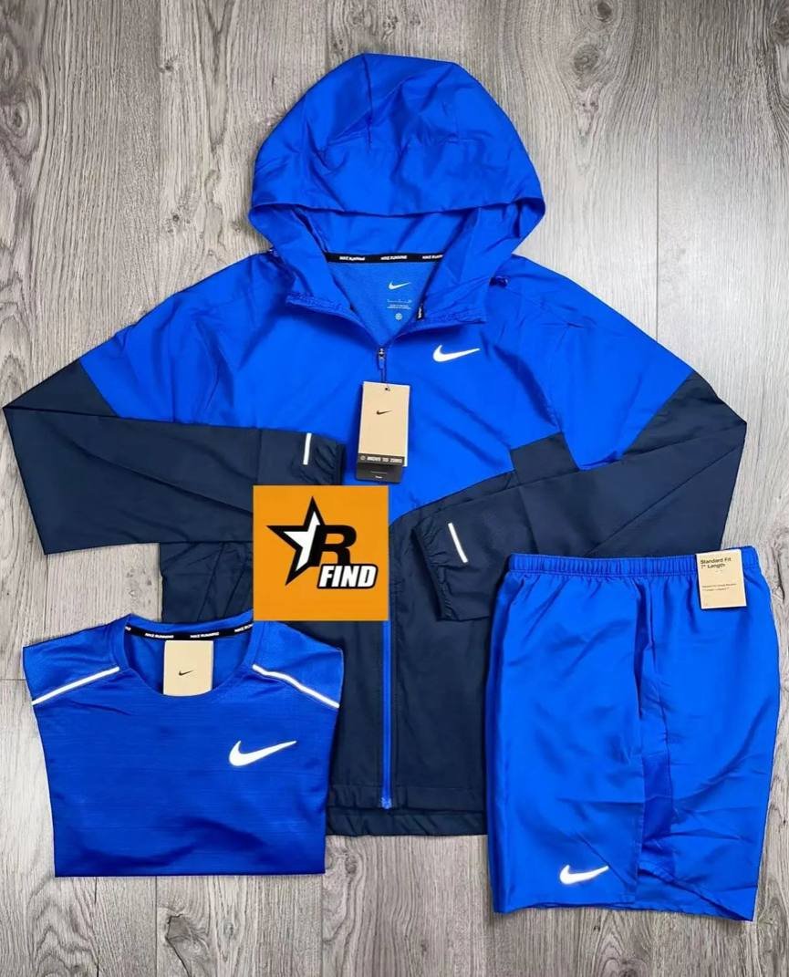 Ensemble nike Running Short-sleeved three-piece suit #NIKE_AGT #SUIT